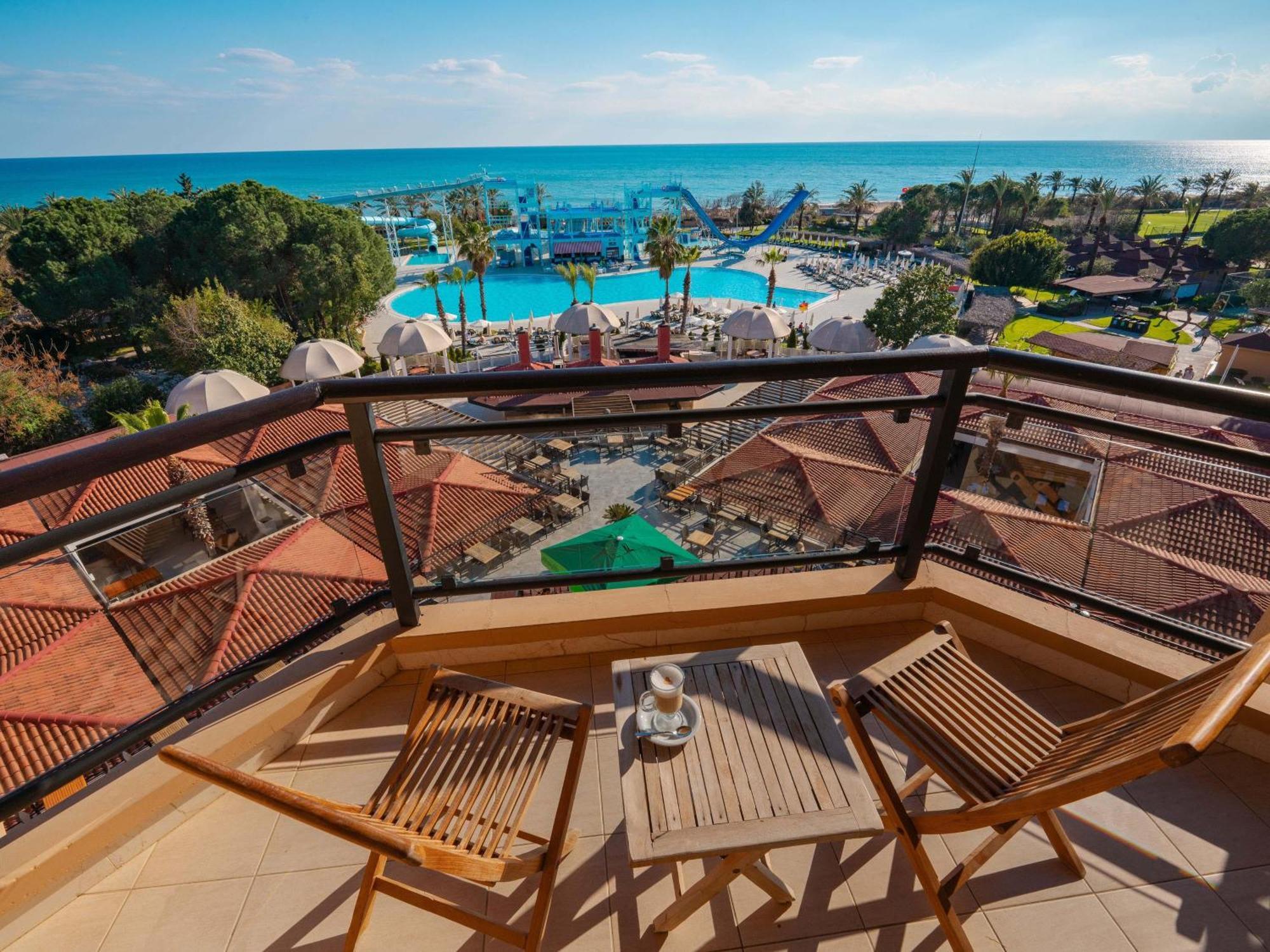 Asteria Family Resort Belek Antalya Ngoại thất bức ảnh View from the balcony of a hotel room